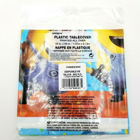 Despicable Me Minions Birthday Party Decorations Tablecloth Birthday Banner NEW - Picture 4 of 6